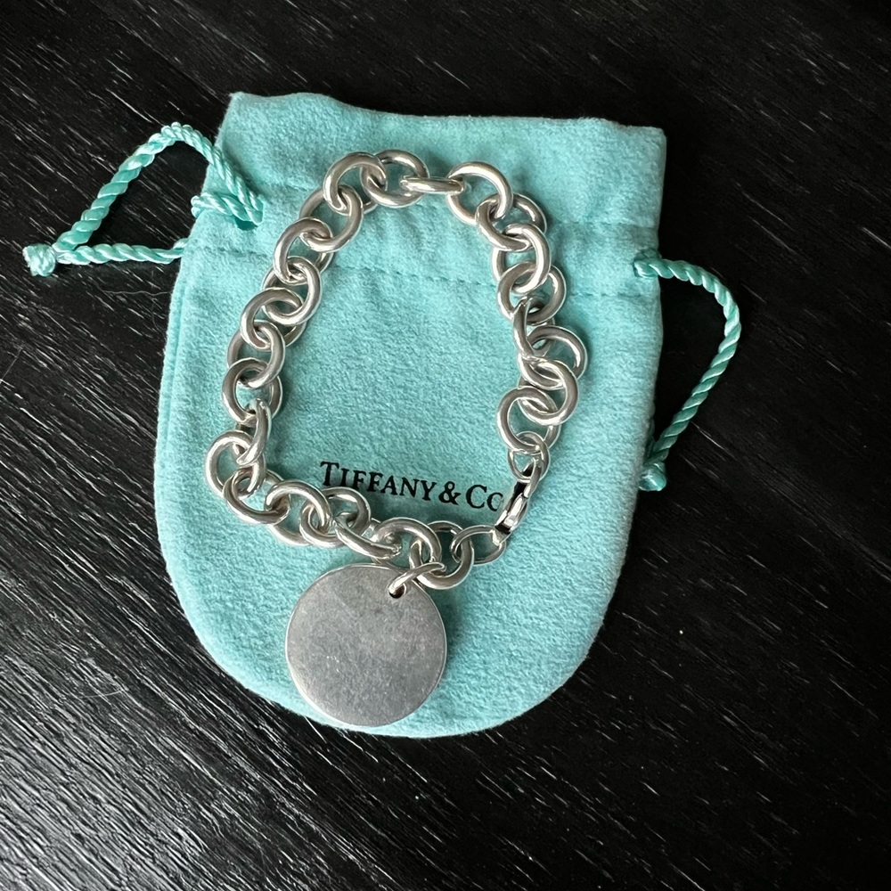 Authentic Tiffany & Co circle charm bracelet